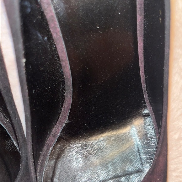 Gucci Black and Purple Suede Heels - Picture 6 of 12